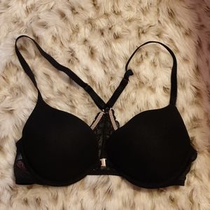 Black Criss Cross Push Up Bra